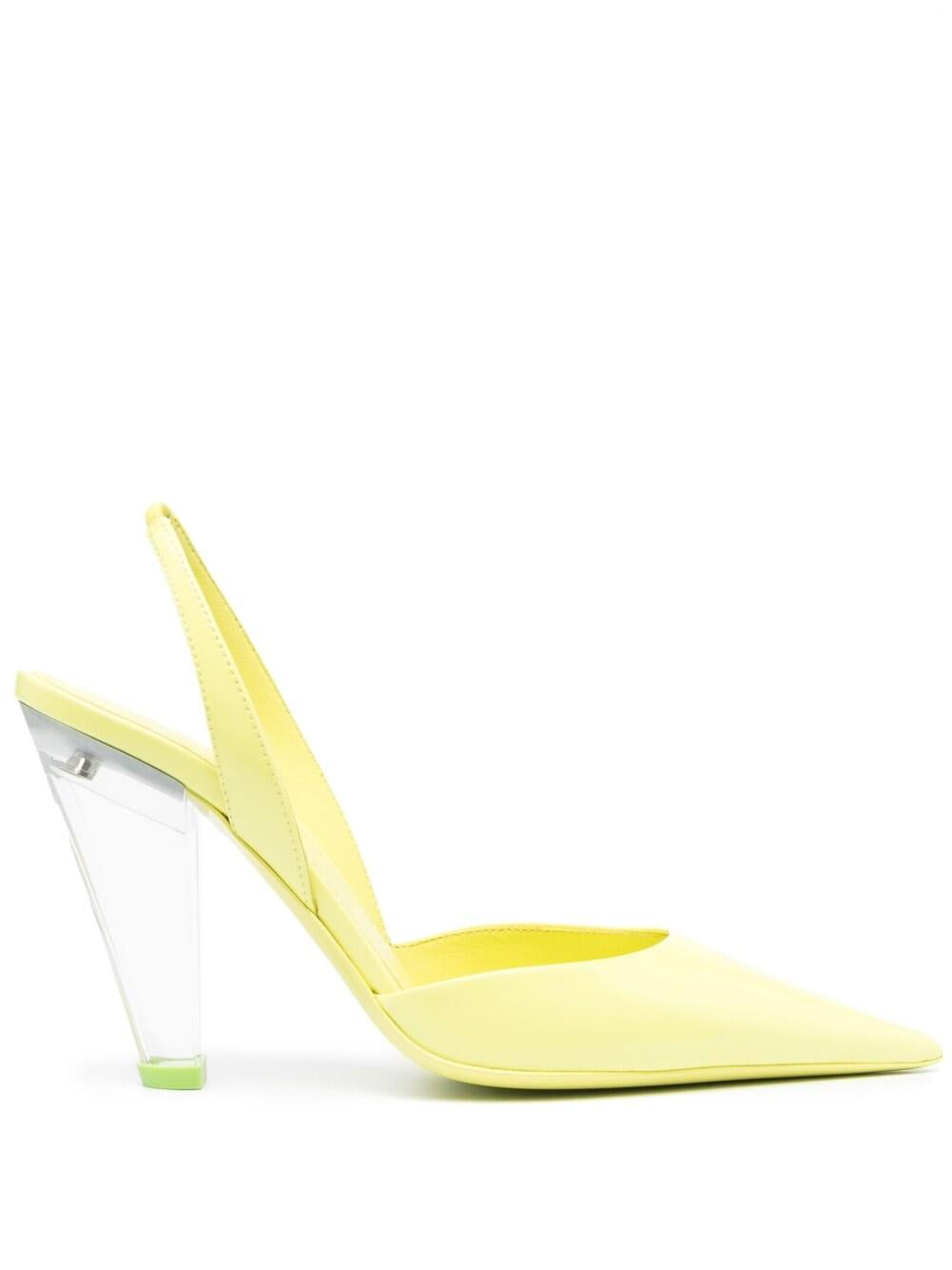 3JUIN Scarpe con Tacco Giallo