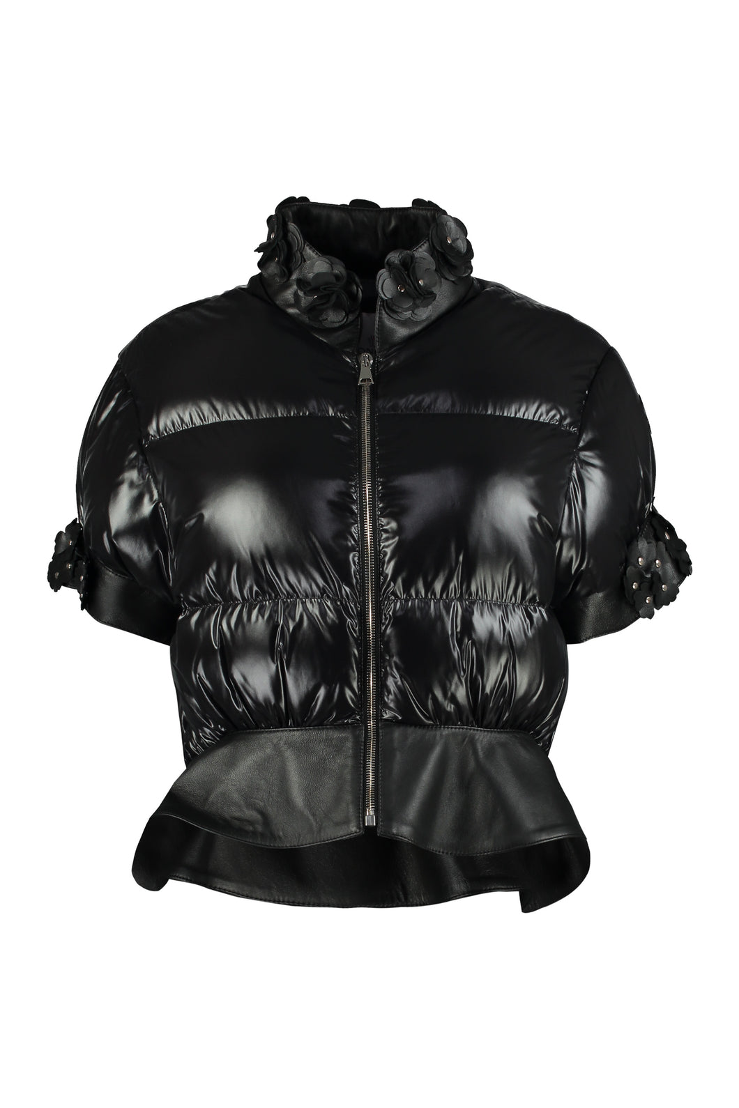 4 Moncler Simone Rocha - Piumino Onyx con chiusura a zip