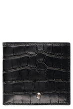 Load image into Gallery viewer, Croco-print leather wallet
