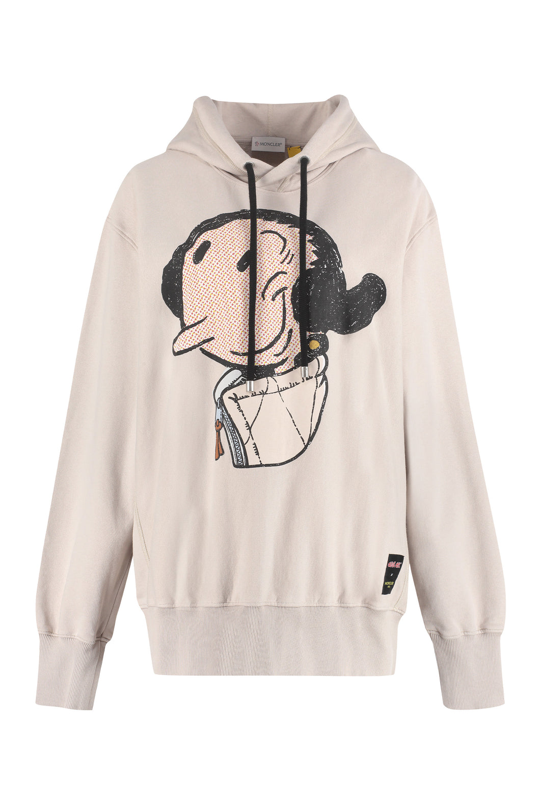 2 Moncler 1952 - Felpa Olive Oyl in cotone con cappuccio